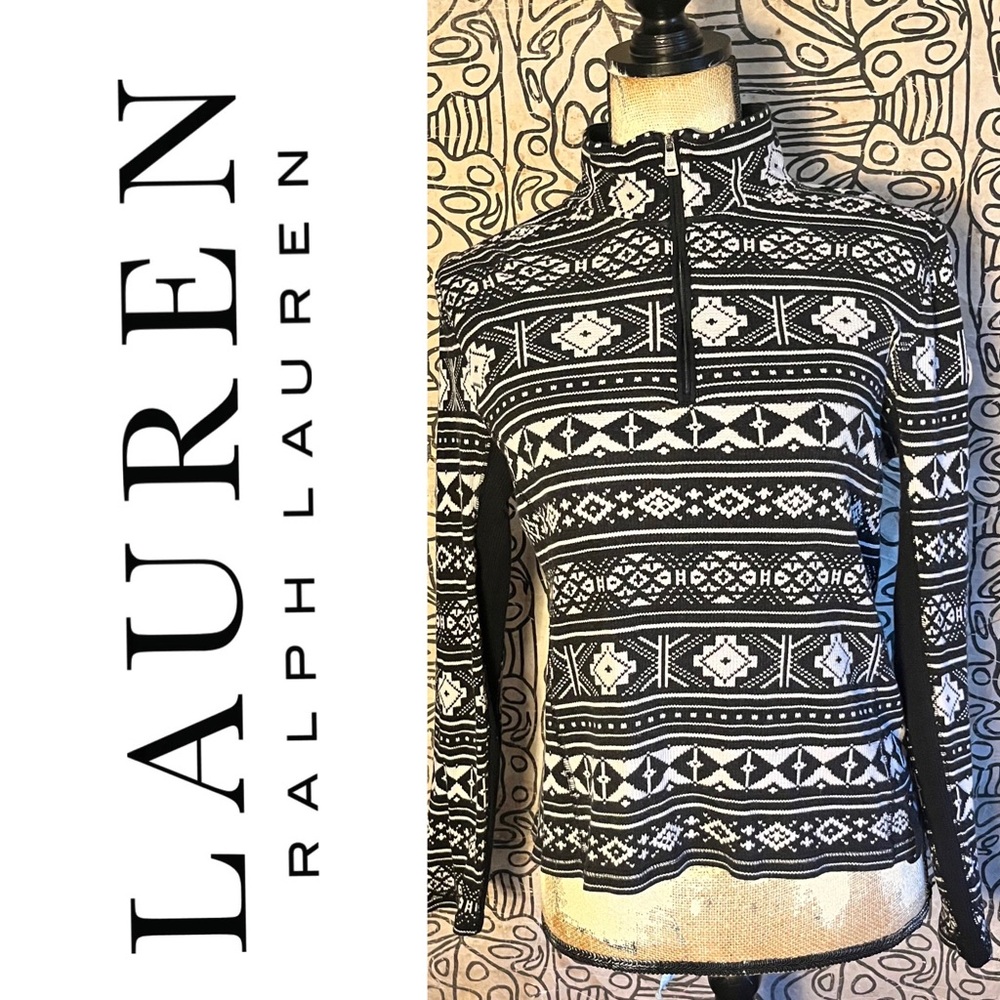 Lauren Ralph Lauren Southwest Pattern Half Zip Jacket